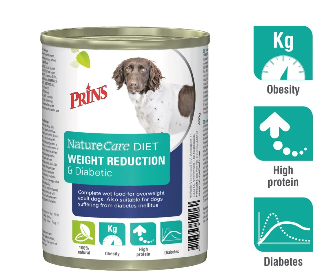 Prins NatureCare Dog Diet Weight Reduction & Diabetic 400g