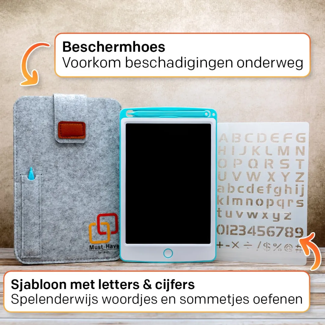 Must-Have for Kids Tekenbord Blauw 8.5 inch - Ewriter