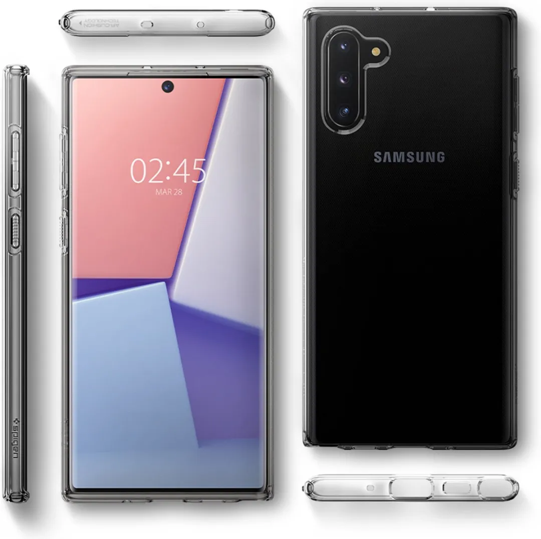 Spigen Liquid Crystal Case Samsung Galaxy Note 10 N970 - Zwart - afbeelding 6 van 6