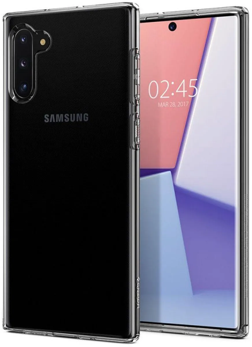 Spigen Liquid Crystal Case Samsung Galaxy Note 10 N970 - Zwart