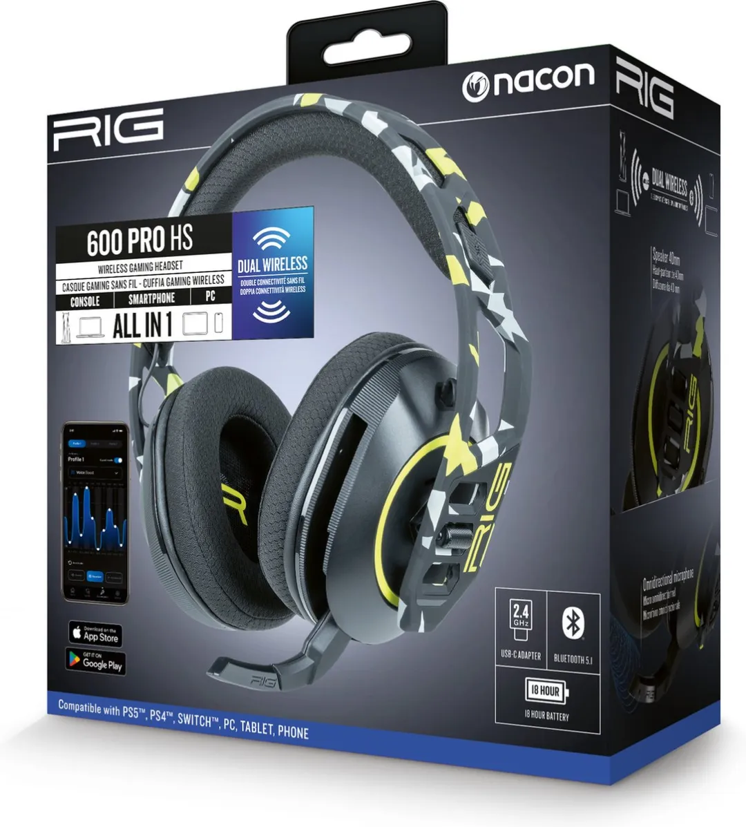 Nacon RIG 600 PRO HS Headset - Acid - afbeelding 6 van 6