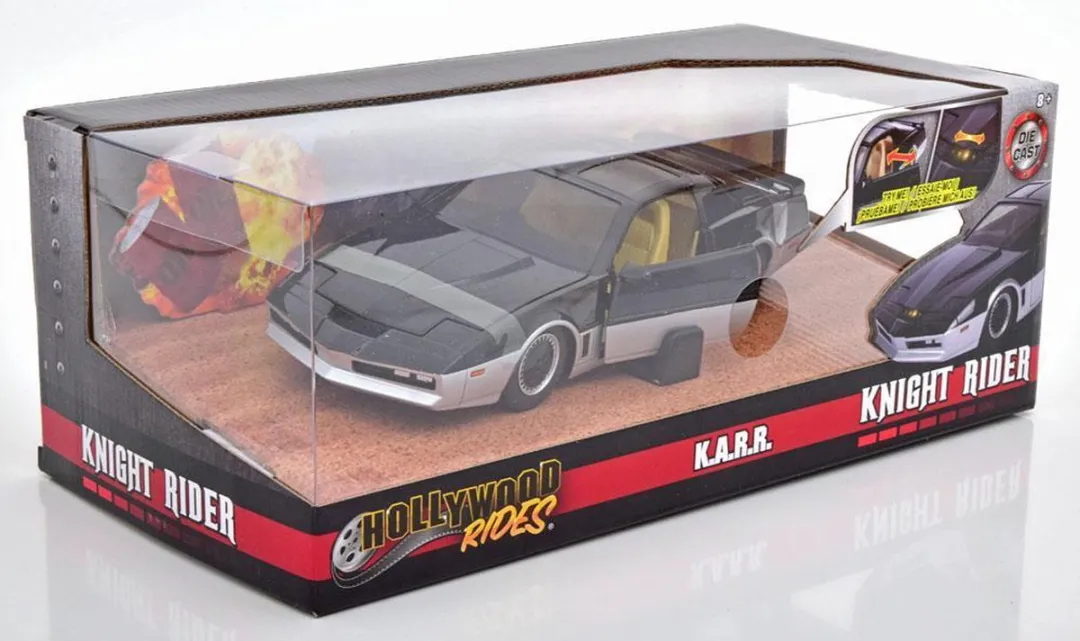Jada Toys Pontiac Firebird K.A.R.R. 1982 - Zwart/Zilver #31115