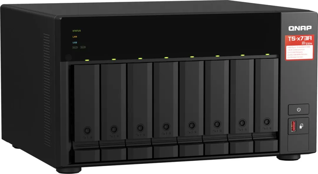 QNAP TS-873A-8G NAS - 8-Bay Zwart