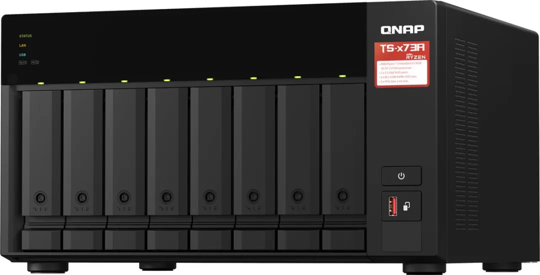 QNAP TS-873A-8G NAS - 8-Bay Zwart
