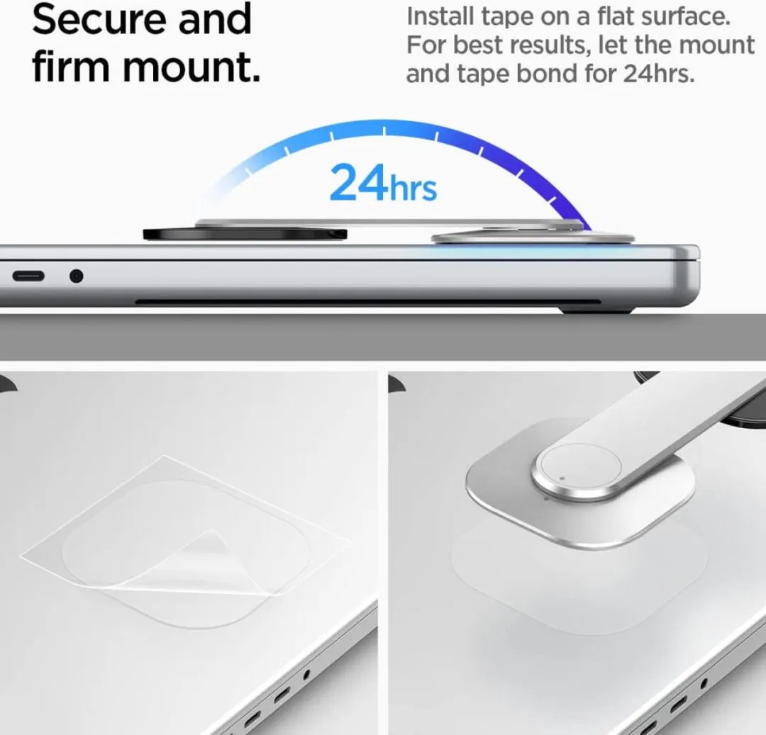Spigen S312 OneTap Magnetische Telefoonhouder - Zilver