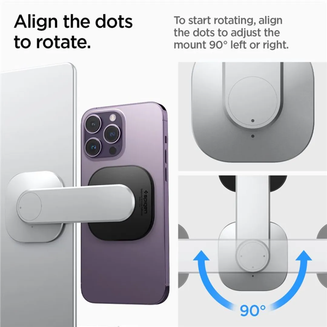 Spigen S312 OneTap Magnetische Telefoonhouder - Zilver