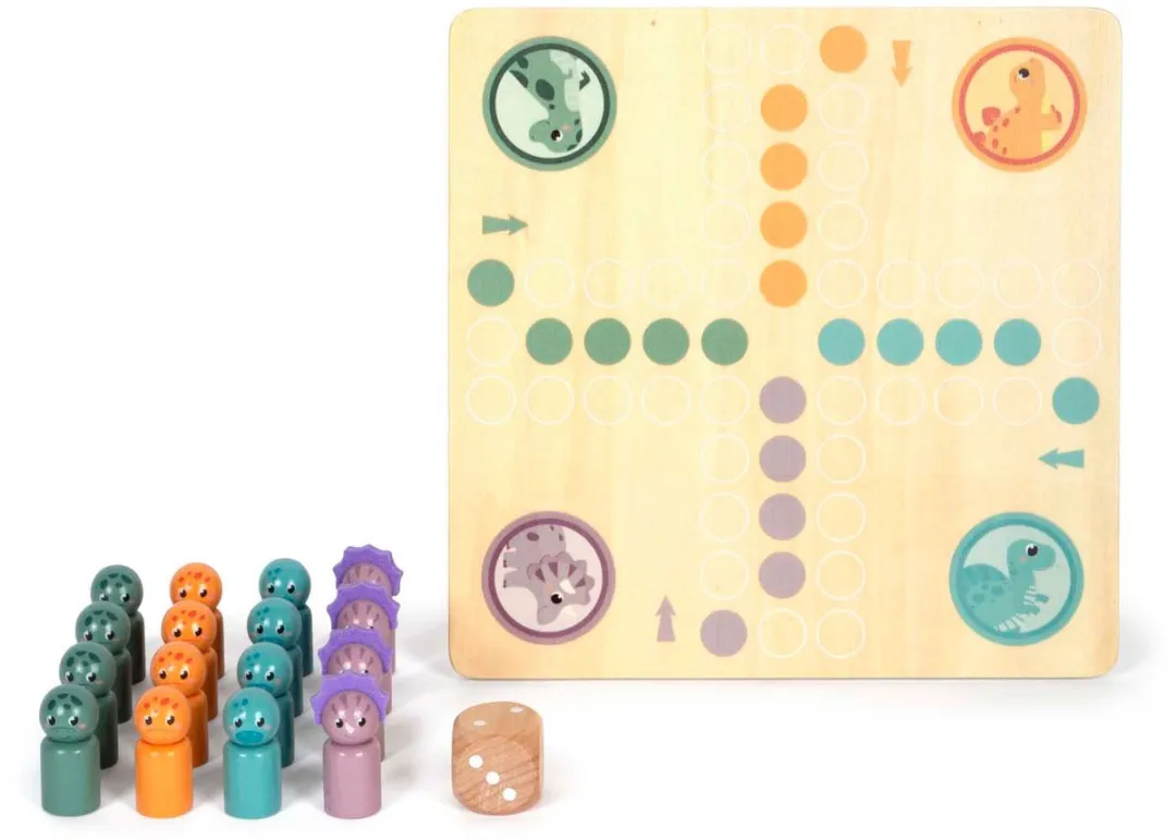 Small Foot Houten Ludospel Dino 12619 - 2-4 Spelers