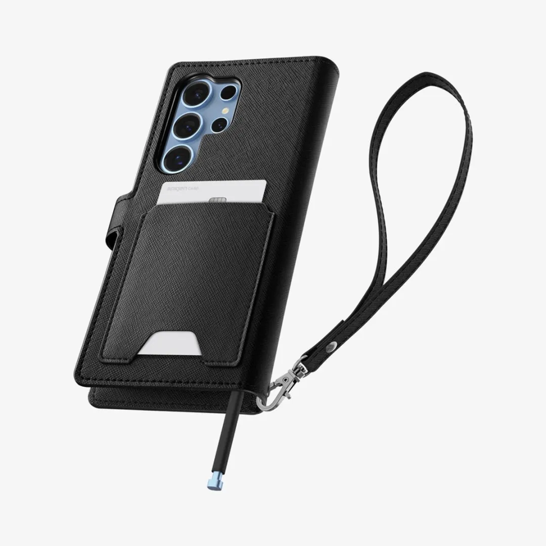 Spigen Case Wallet Cover Samsung Galaxy S25 Ultra - Transparent