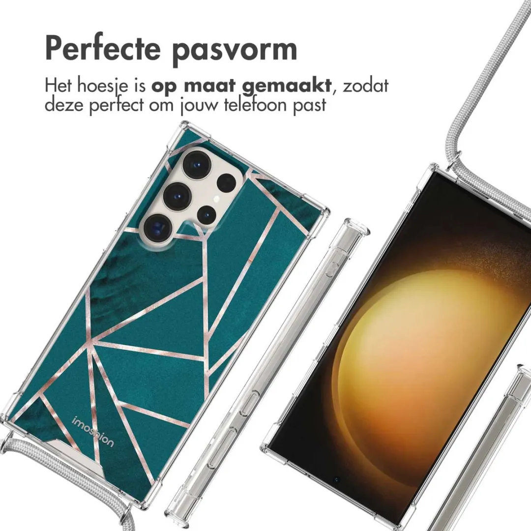 Imoshion Hoesje Samsung Galaxy S23 Ultra Petrol Green Graphic