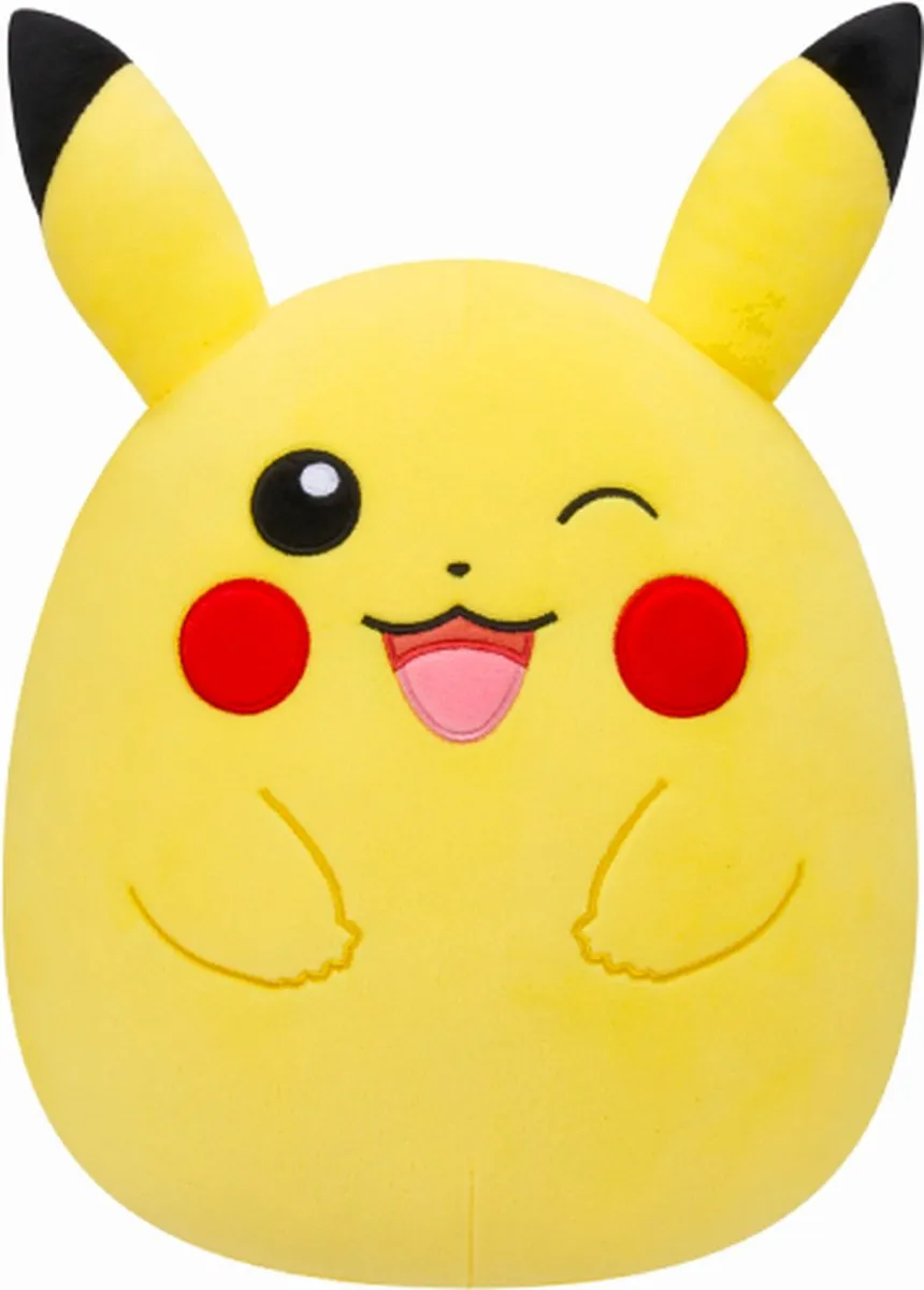 Squishmallows Pikachu Knipoog Pluche Knuffel 35 cm