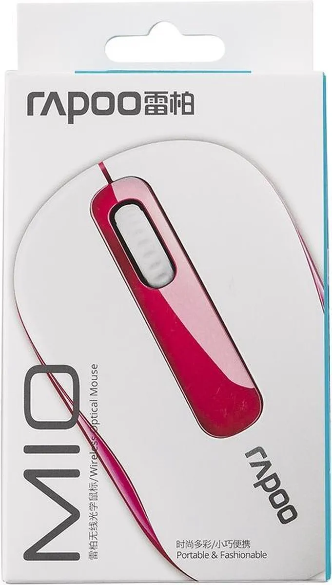 Rapoo M10+ Draadloze Optische Muis - Rood - afbeelding 4 van 6
