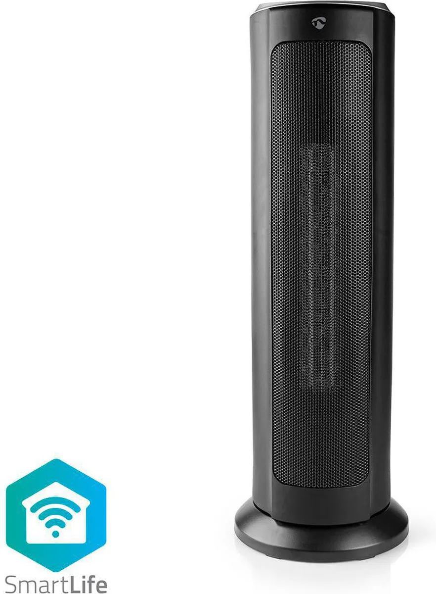 Nedis SmartLife WIFIFNH10C Ventilatorkachel 2000W - Zwart