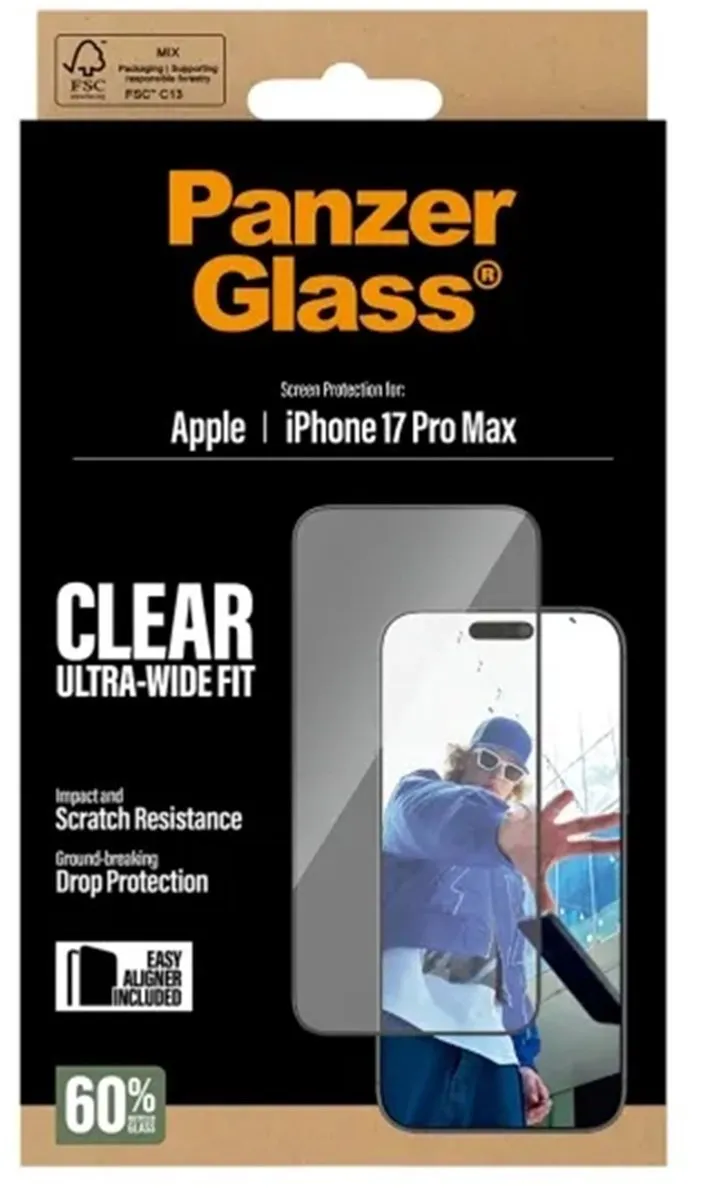 PanzerGlass PG66497 Screenprotector iPhone 17 Pro Max - Ultra-Wide Fit