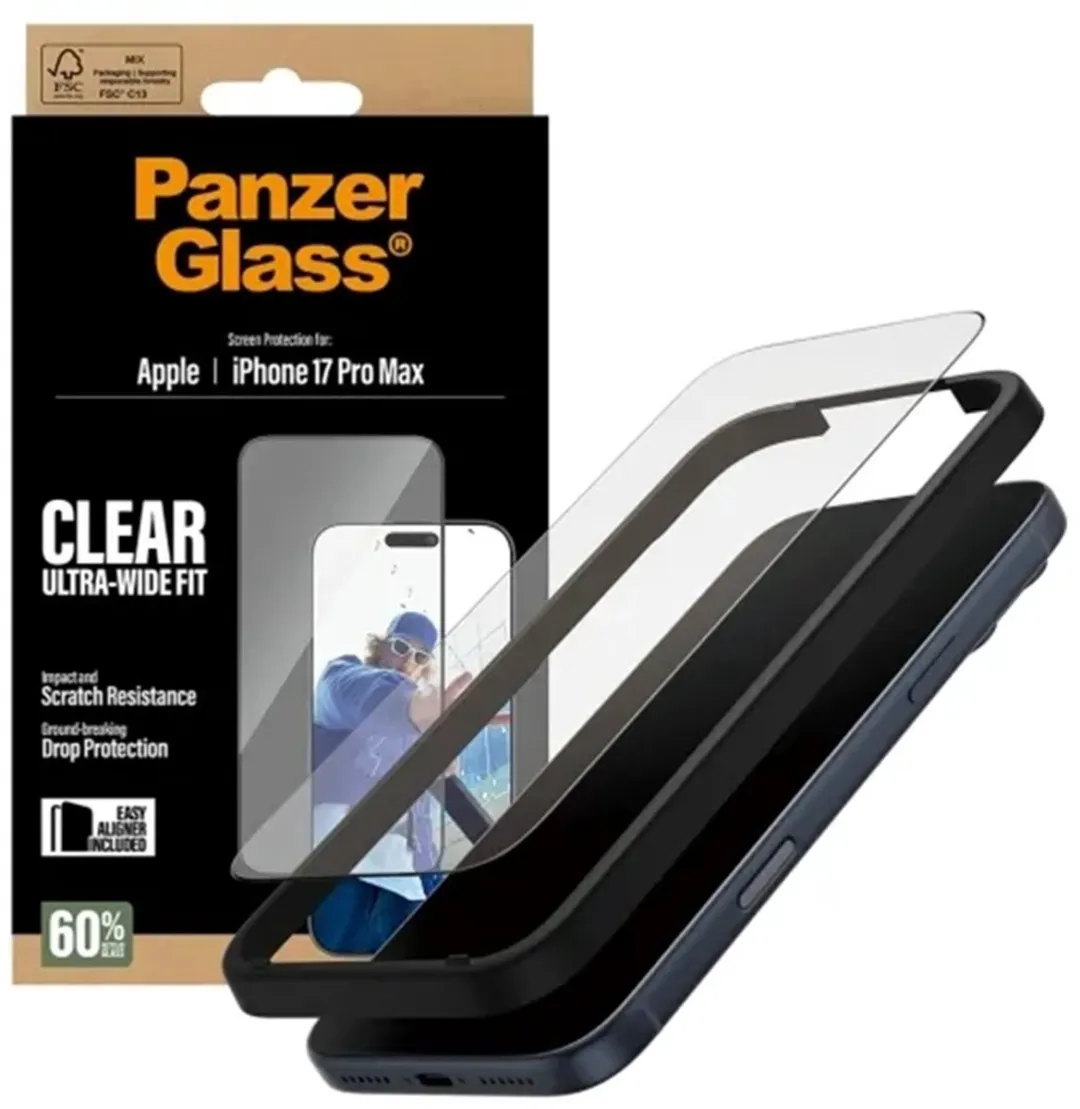 PanzerGlass PG66497 Screenprotector iPhone 17 Pro Max - Ultra-Wide Fit