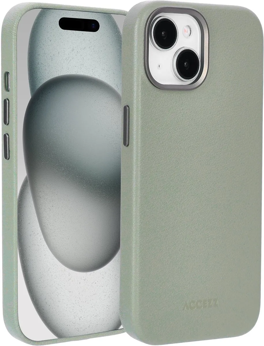 Accezz iPhone 15 Hoesje Light Grey