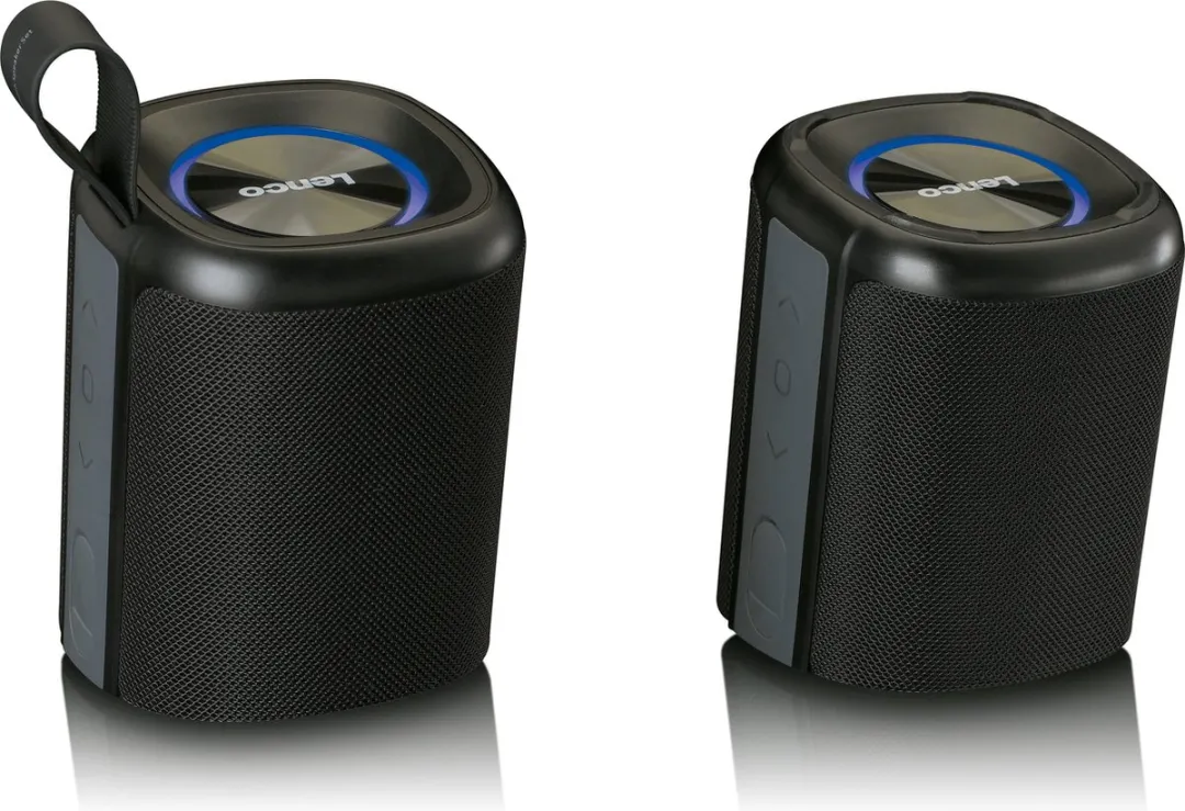 Lenco BTP-400BK - Bluetooth Speaker Draadloos - Waterproof - Zwart