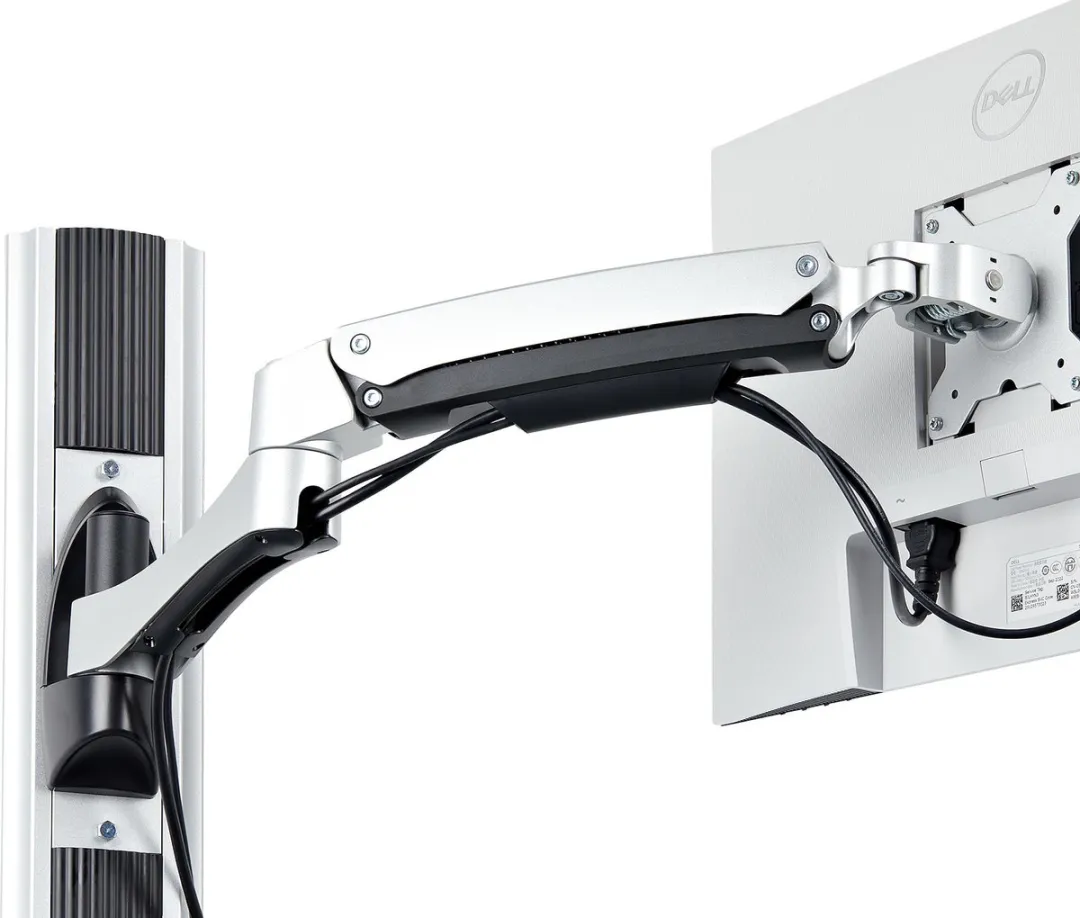 Startech 2PASTSC-WALL-MOUNT Wandmontage Zit-Sta Werkplek - 32" Scherm - Zwart