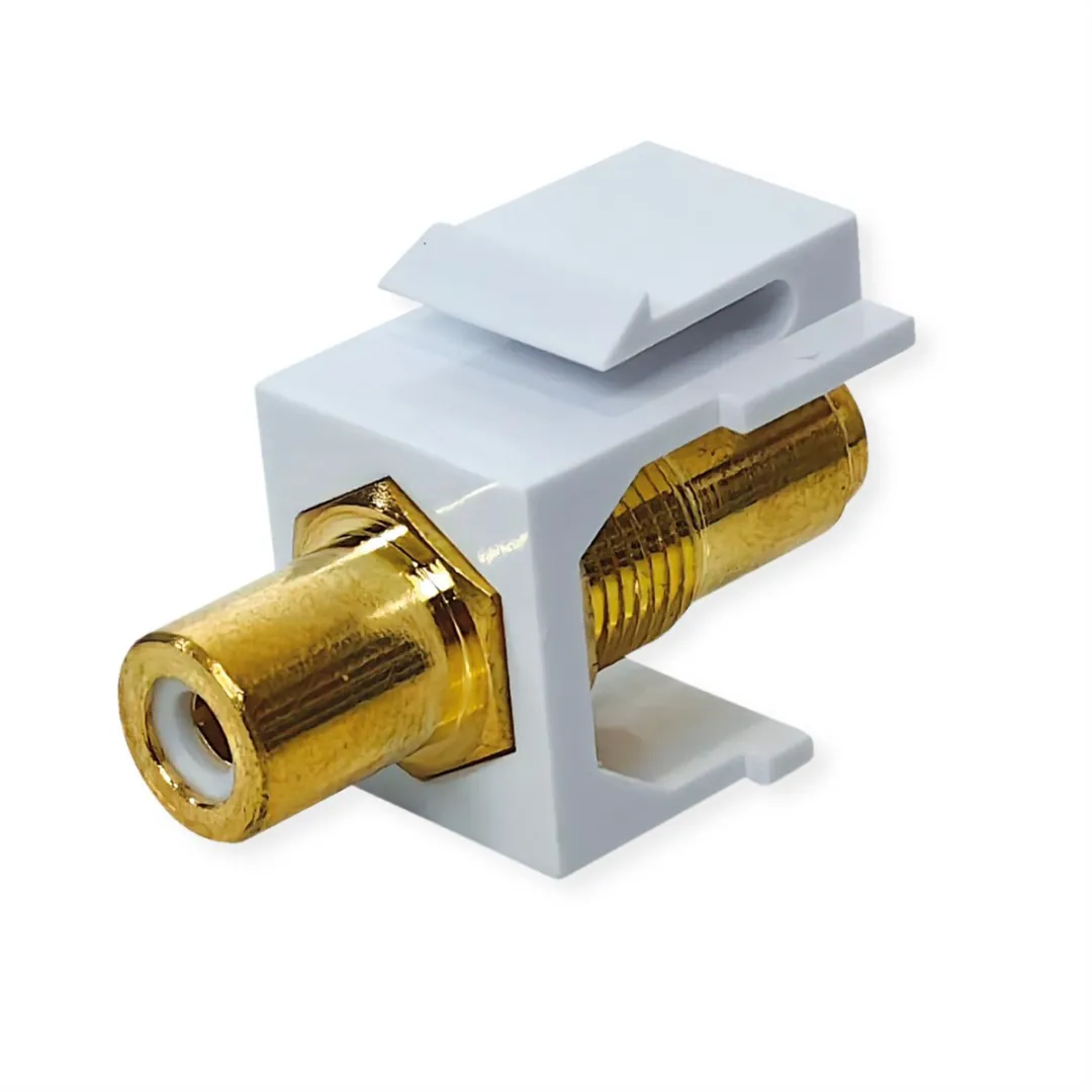 Value RCA Keystone-koppeling - Wit
