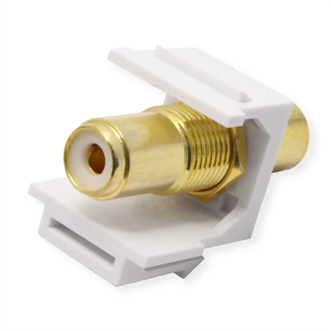 Value RCA Keystone-koppeling - Wit