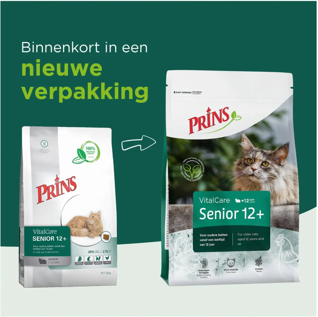 Prins VitalCare Senior 12+ Kattenvoer 4kg