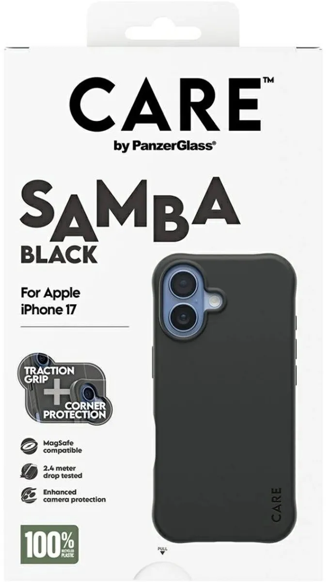 PanzerGlass Magsafe Samba Hoesje iPhone 17 - 1 Pasje - Zwart