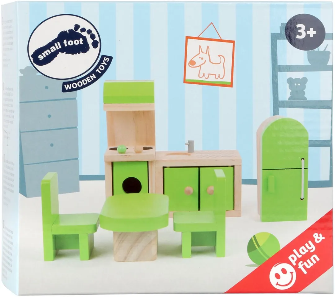 Small Foot Houten Poppenhuiskeuken 5-delig - Wit