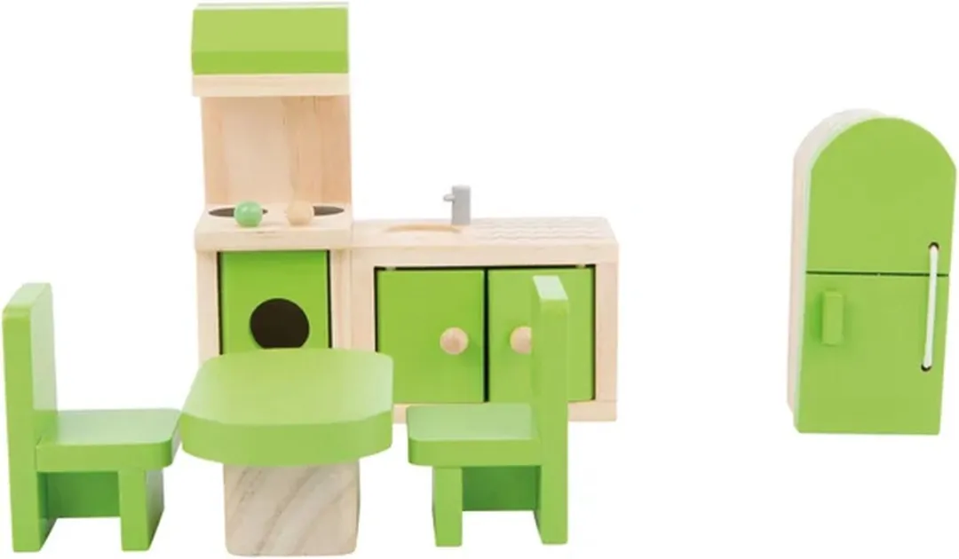 Small Foot Houten Poppenhuiskeuken 5-delig - Wit