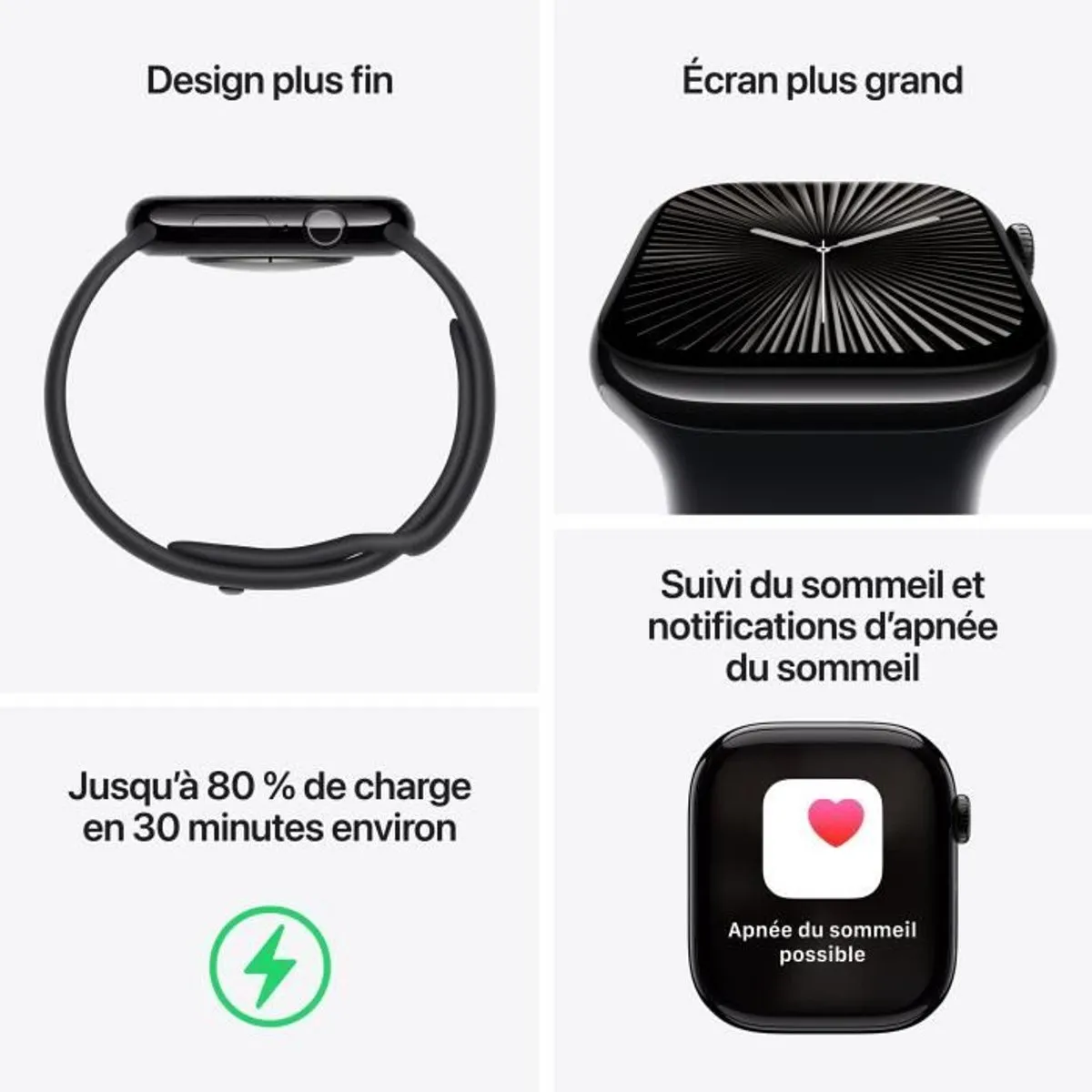 Apple Watch Series 10 42mm - Roségouden Aluminium - Lichtroze Band