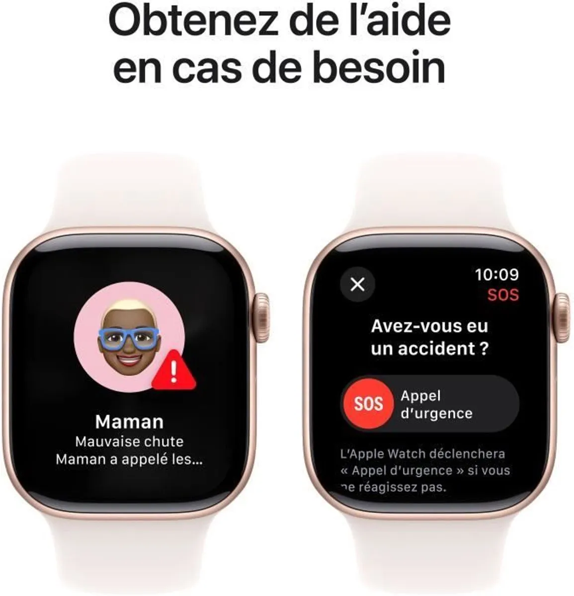 Apple Watch Series 10 42mm - Roségouden Aluminium - Lichtroze Band