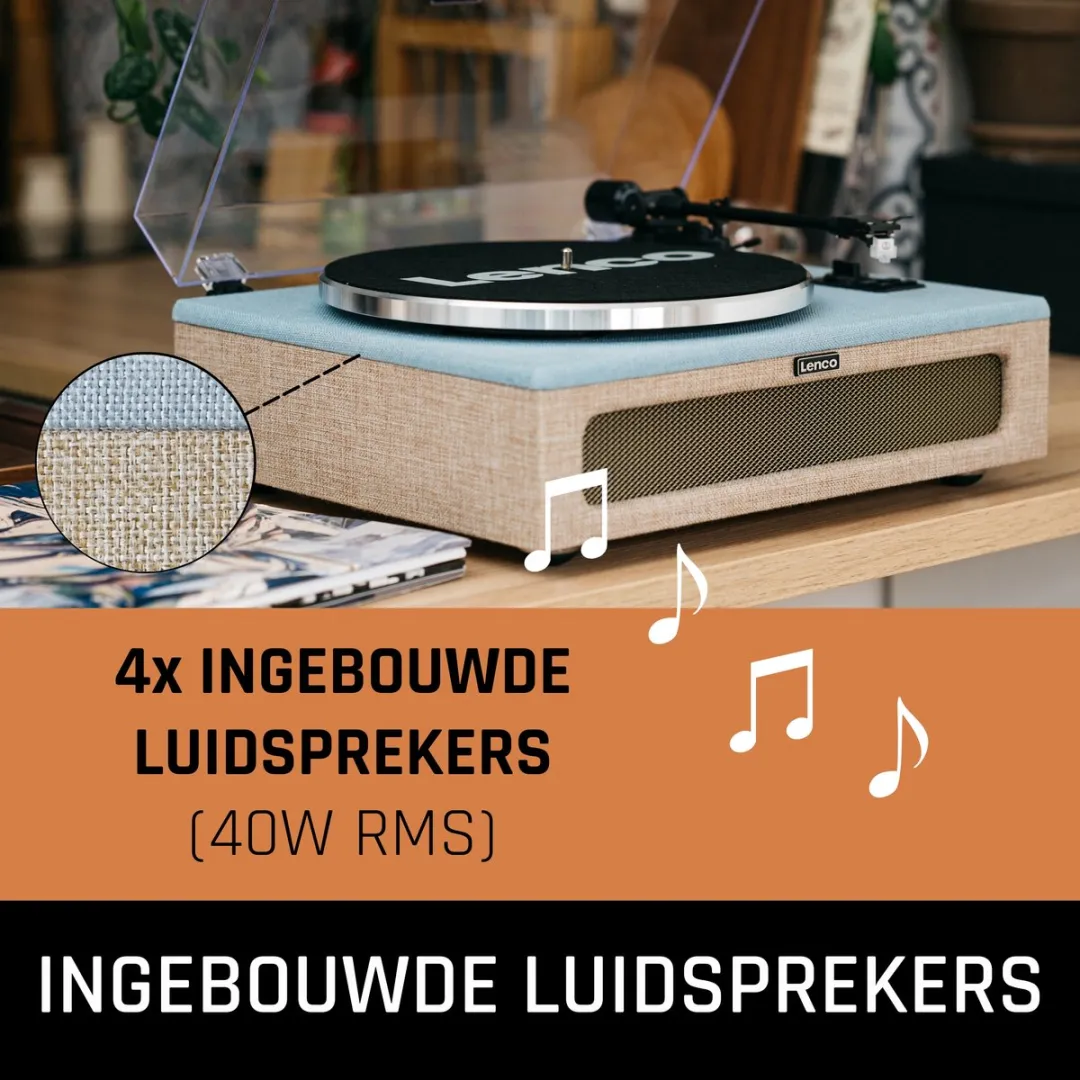 Lenco LS-440BUBG Platenspeler - Blauw-Taupe