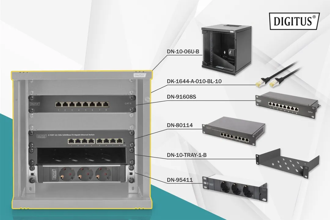 Digitus DN-10-SET-1-B Vrijstaand Rack 6U