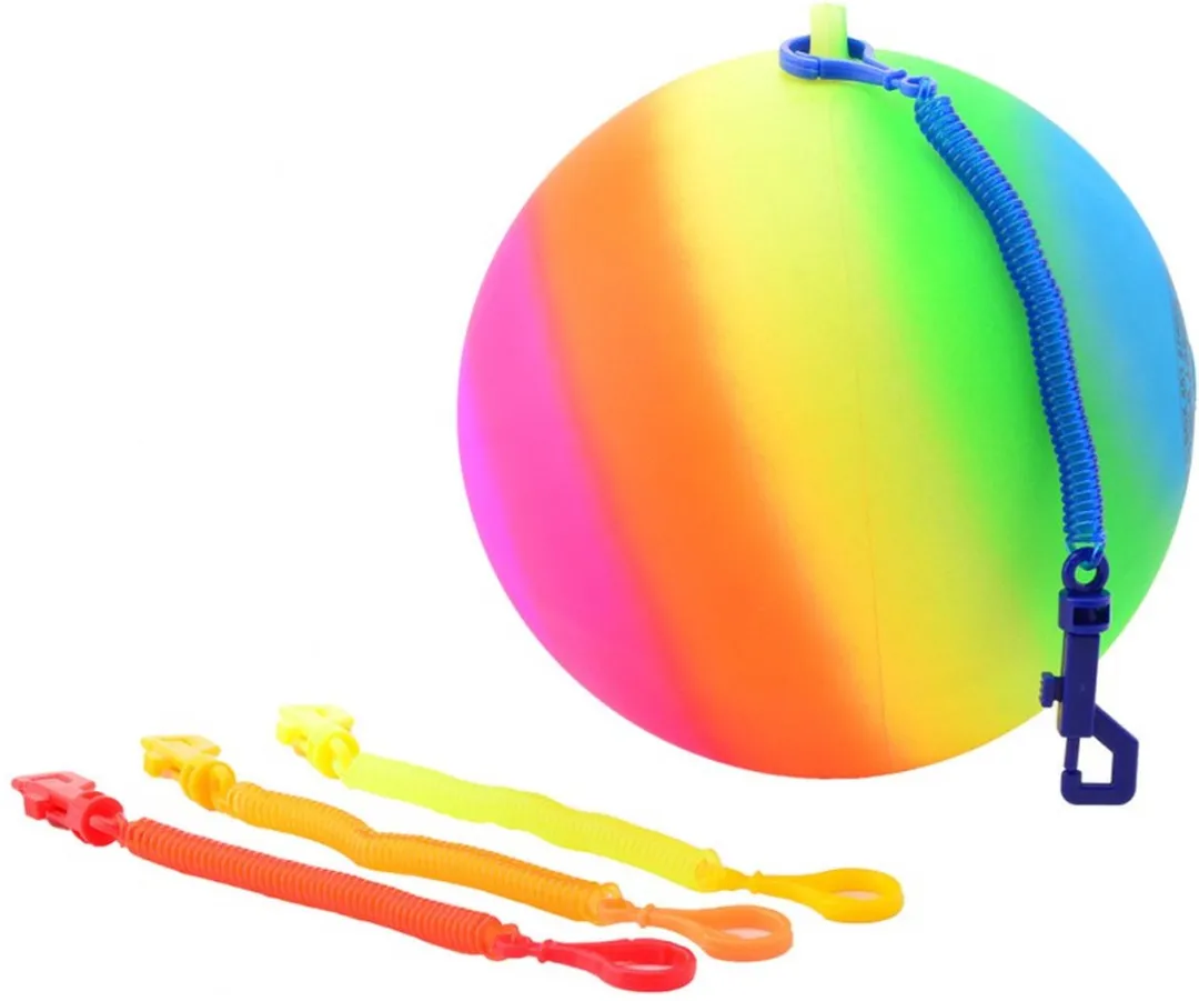 Johntoy Regenboogbal Keycord Maat 5 - Multicolor - afbeelding 6 van 6