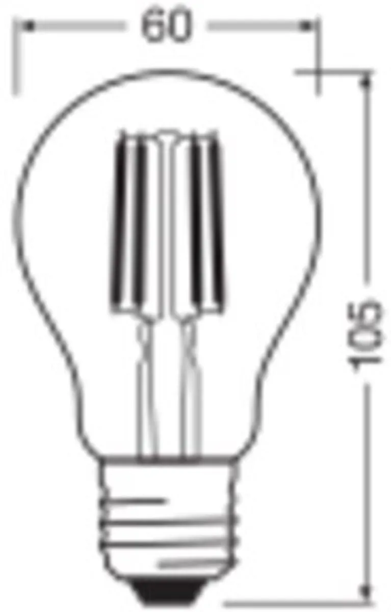 Osram LED E27 Peer 4.5W Warmwit
