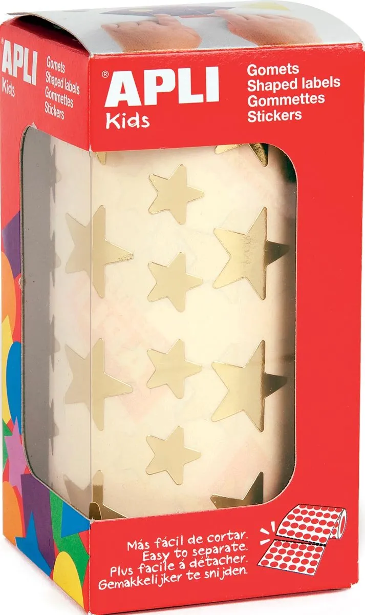 Apli Kids Sterrenstickers Rol Metallic Goud
