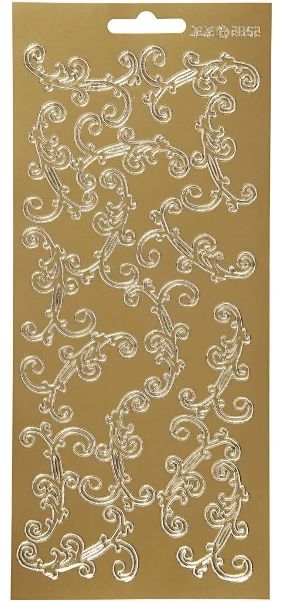 Creativ Company Goud Glitter Stickers 10x23cm