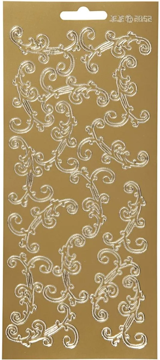 Creativ Company Goud Glitter Stickers 10x23cm