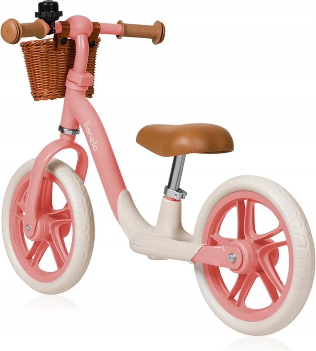 Lionelo Alex Plus Kinderloopfiets 12 Inch - Roze - Tot 30 kg - afbeelding 6 van 6