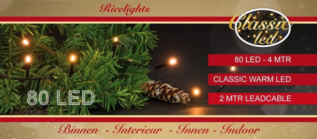 Anna's Collection Cascade Draadverlichting 64 LED - Warm Wit - Koper