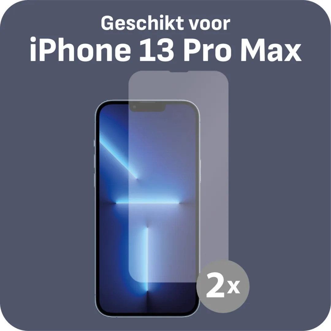 Just in Case Cazy iPhone 13 Pro Max Schermbeschermer - 2 Stuks - afbeelding 6 van 6