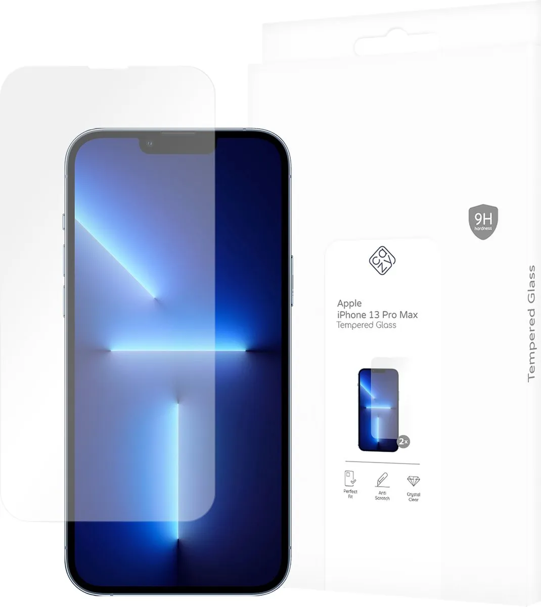 Just in Case Cazy iPhone 13 Pro Max Schermbeschermer - 2 Stuks