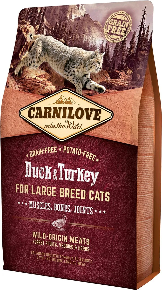 Carnilove Eend & Kalkoen Large Breed 6kg