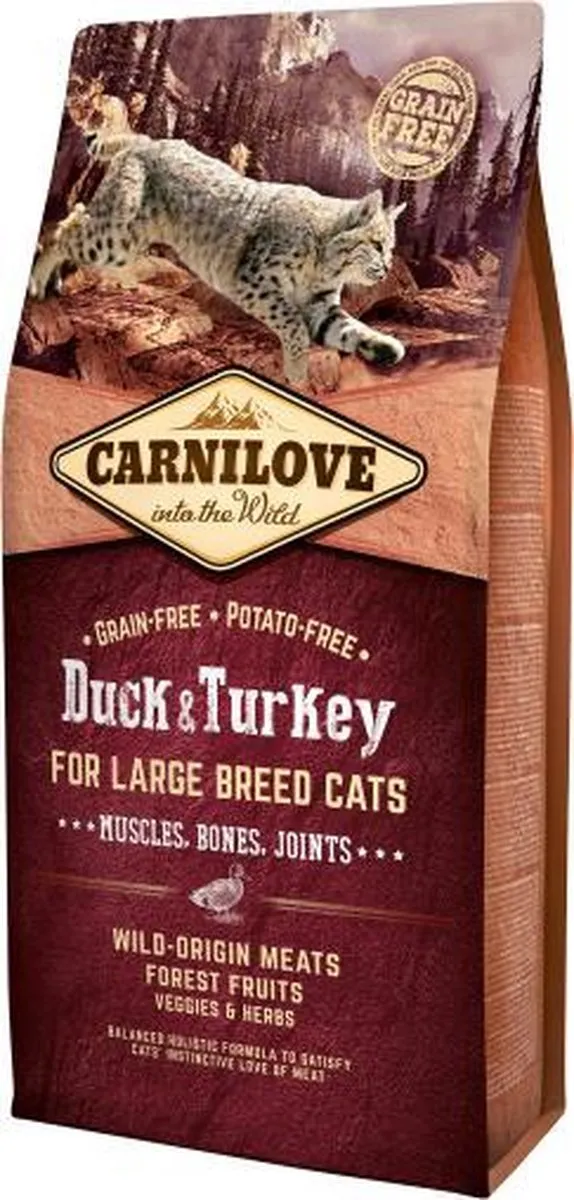 Carnilove Eend & Kalkoen Large Breed 6kg - afbeelding 6 van 6