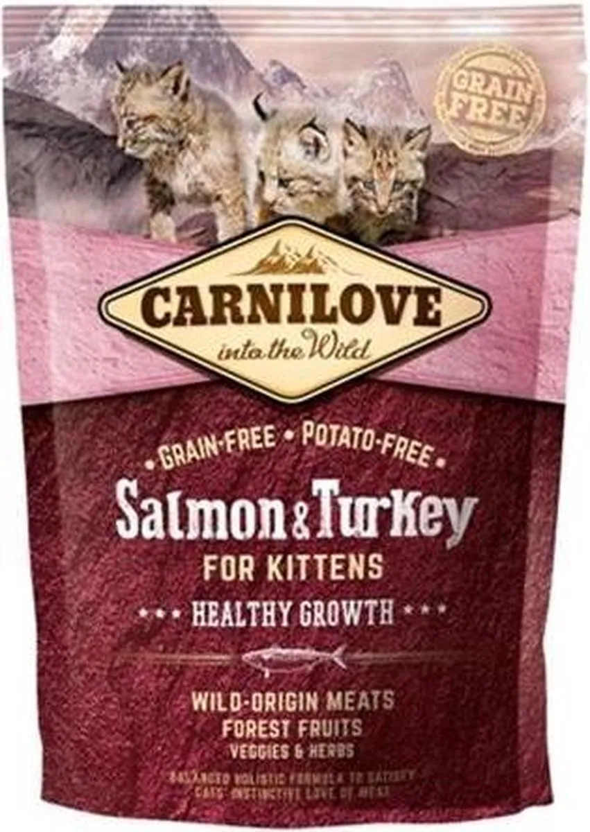 Carnilove Zalm & Kalkoen Kittens 2kg