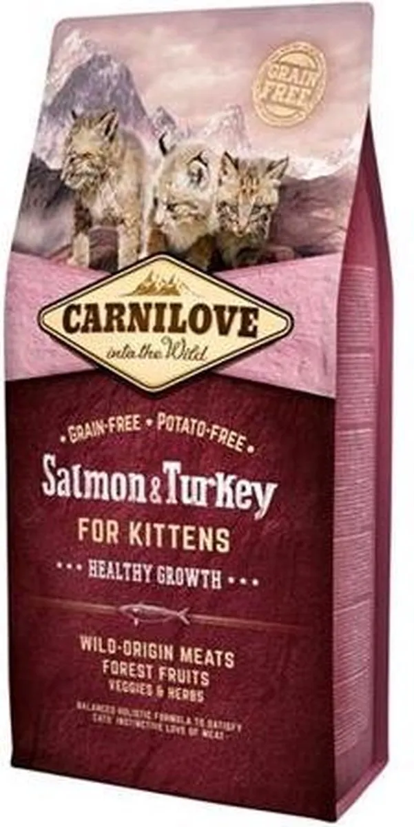 Carnilove Zalm & Kalkoen Kittens 2kg