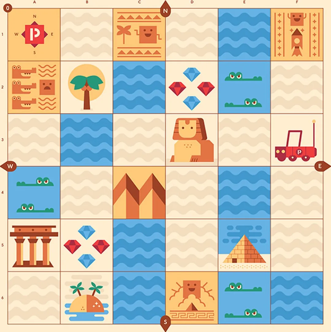 Primo Toys STEM Robotics Uitbreidingsset Cubetto STEM Coding avontuurset Het oude Egypte