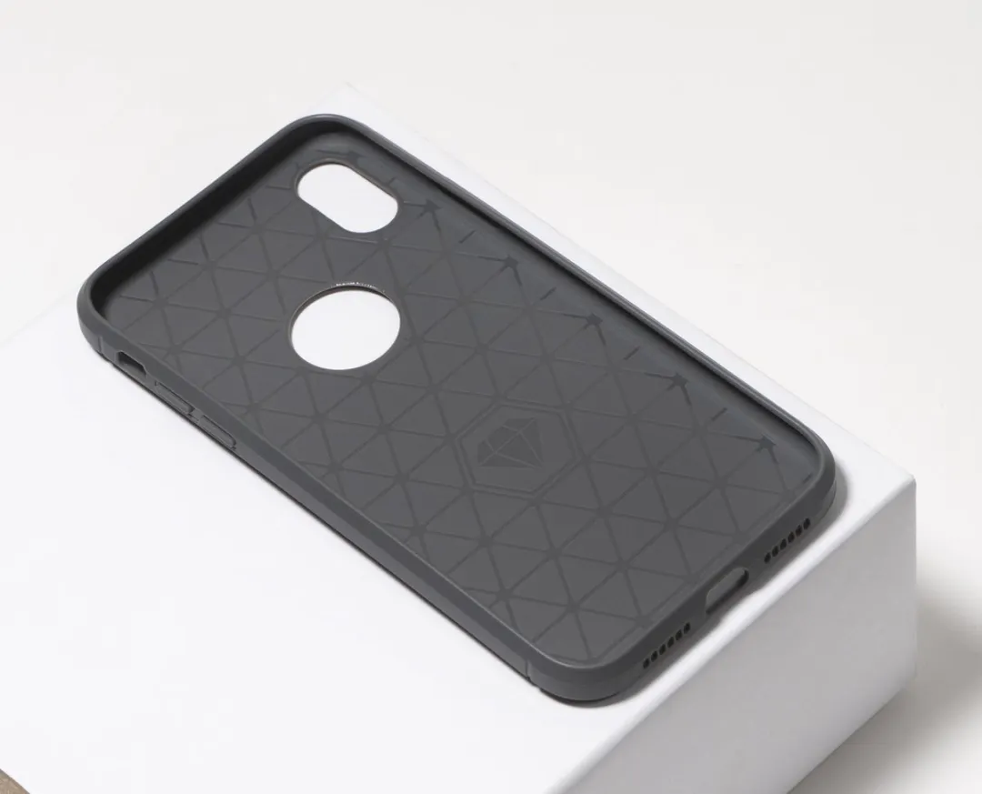 BMAX Carbon Soft Case iPhone XR - Grijs