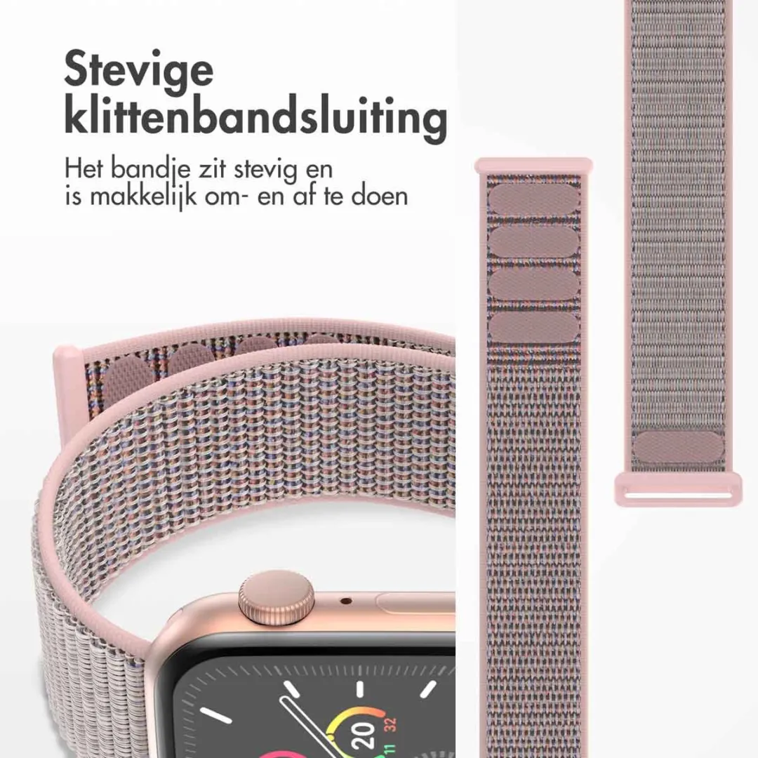 Imoshion Nylon Bandje Apple Watch 42mm - Roze