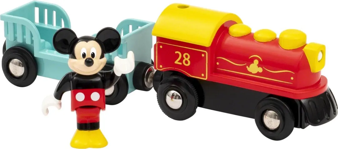 BRIO Micky Mouse Battery Train Playset - 2 Onderdelen
