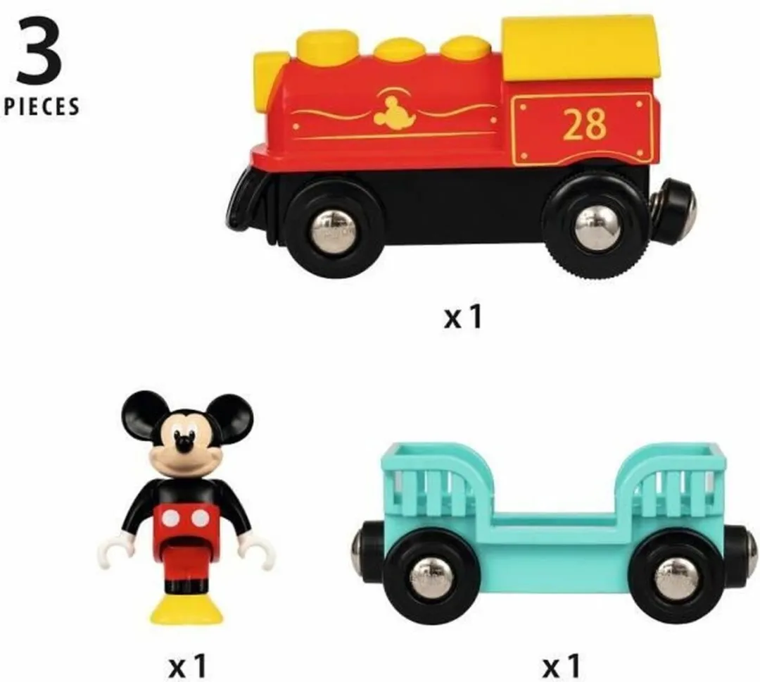 BRIO Micky Mouse Battery Train Playset - 2 Onderdelen