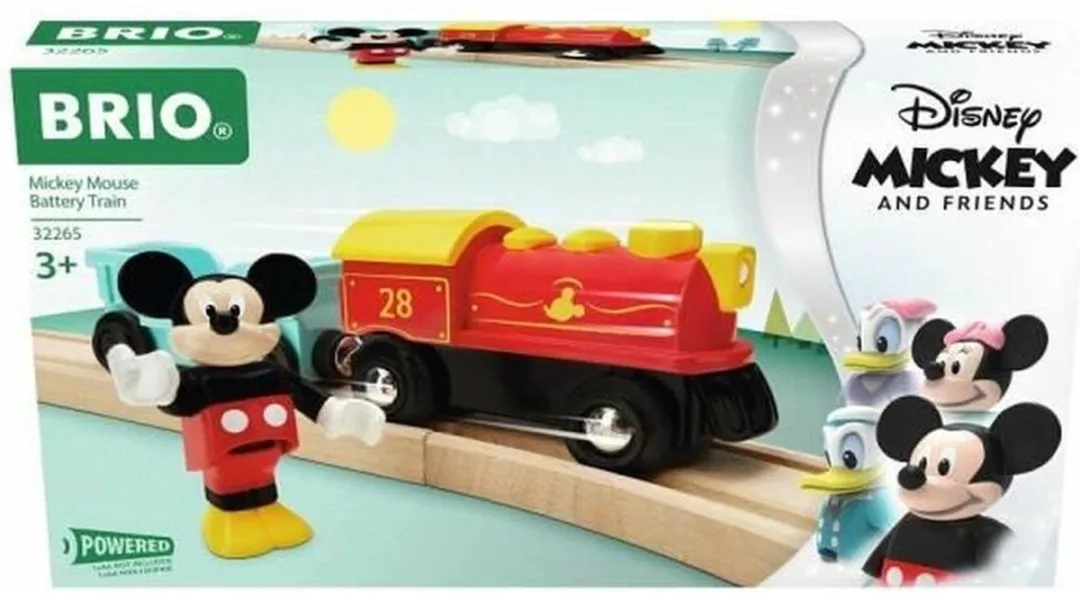 BRIO Micky Mouse Battery Train Playset - 2 Onderdelen